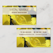 Gelbes Foto, Sommerbetriebskarte Visitenkarte (Vorne/Hinten)