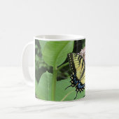 Gelbes Frack Butterfly Kaffeetasse (Vorderseite Links)