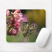 Gelbes Frack Butterfly Mousepad (Mit Mouse)