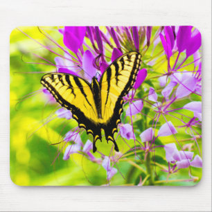 Gelbes Frack Butterfly Mousepad