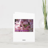 Gelbes Frack Butterfly & Rhododendron Karte (Rückseite)