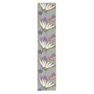 Gelbes Frack für Lilac-Blume Schwarz O Kurzer Tischläufer