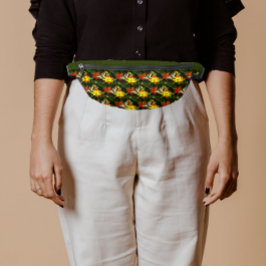 Gelbes Frack Schmetterling auf Blume Bauchtasche