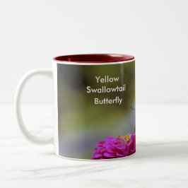 Gelbes Frack, Schmetterling Zweifarbige Tasse