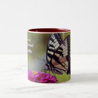 Gelbes Frack, Schmetterling Zweifarbige Tasse
