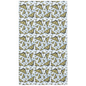 Gelbes Frack Schmetterlinge Blue Sky Große Tischdecke (Vorderseite)