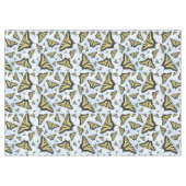 Gelbes Frack Schmetterlinge Blue Sky Medium Tischdecke (Vorderseite (Horizontal))
