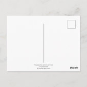 Gelbes Frack Schmetterlingsflöte Postkarte (Rückseite)