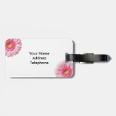 Gelbes Frack Schmetterlingsplatte Gepäckanhänger (Rückseite horizontal)