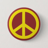 Gelbes Friedenszeichen Button (Vorderseite)