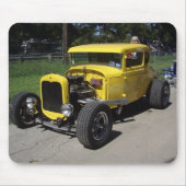 Gelbes frisiertes Auto Mousepad (Vorne)