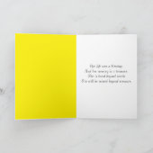 Gelbes Frühlings-Crocus-Beileid Karte (Innenseite)