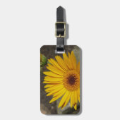 Gelbes Gänseblümchen Gepäckanhänger (Vorderseite vertikal)