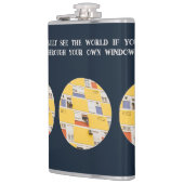 Gelbes Gebäude Flachmann (Links)