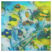 Gelbes Gelb-Sunbeam-Gewebe Stoff (Muster)