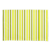 Gelbes, gelbes, gestreiftes Kissen