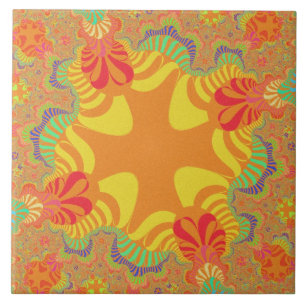 Gelbes Gelbes Großband Fliese