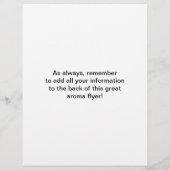 Gelbes Gemustertes Aromatherapie Diagramm Flyer (Hinten)