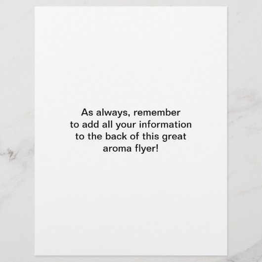 Gelbes Gemustertes Aromatherapie Diagramm Flyer (Hinten)