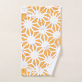 Gelbes geometrisches Muster Badhandtuch Set (Handtuch)