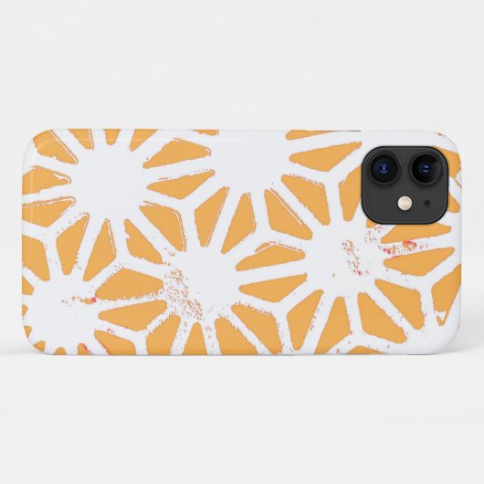 Gelbes geometrisches Muster Case-Mate iPhone Hülle (Rückseite (Horizontal))