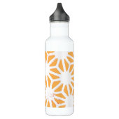 Gelbes geometrisches Muster Edelstahlflasche (Links)