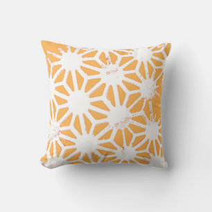 Gelbes geometrisches Muster Kissen