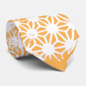 Gelbes geometrisches Muster Krawatte (Gerollt)