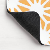 Gelbes geometrisches Muster Mousepad (Ecke)