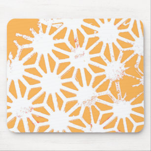 Gelbes geometrisches Muster Mousepad