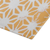 Gelbes geometrisches Muster Schneidebrett (Ecke)
