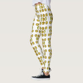 Gelbes gepunktetes Muster Leggings (Links)