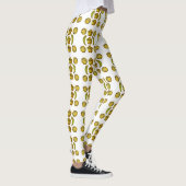 Gelbes gepunktetes Muster Leggings (Rechts)