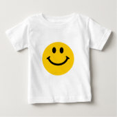 Gelbes Gesicht Baby T-shirt (Vorderseite)