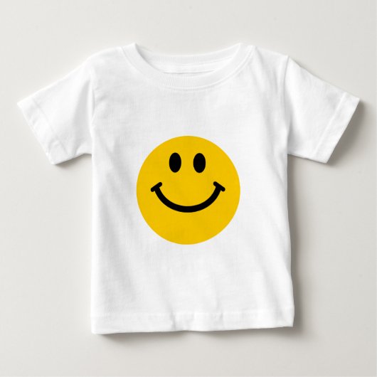 Gelbes Gesicht Baby T-shirt (Vorderseite)