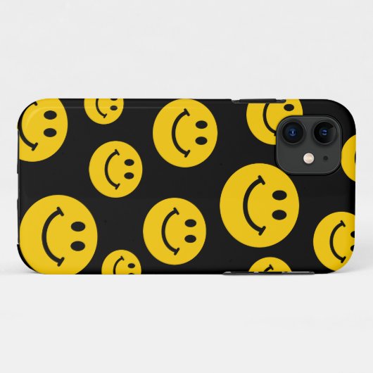 Gelbes Gesicht Case-Mate iPhone Hülle (Rückseite (Horizontal))