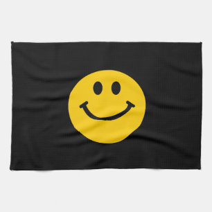 Gelbes Gesicht Geschirrtuch