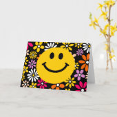 Gelbes Gesicht Karte (Gelbe Blume)