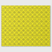 Gelbes Gesicht (kundengerecht) Geschenkpapier (Flach)