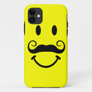 Gelbes Gesicht mit Schnurrbart iPhone 5 Fall Case-Mate iPhone Hülle