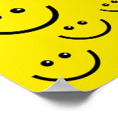 Gelbes Gesicht Poster (Ecke)