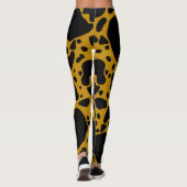 Gelbes Gift-Dart-Frosch Leggings (Rückseite)
