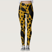 Gelbes Gift-Dart-Frosch Leggings (Vorderseite)