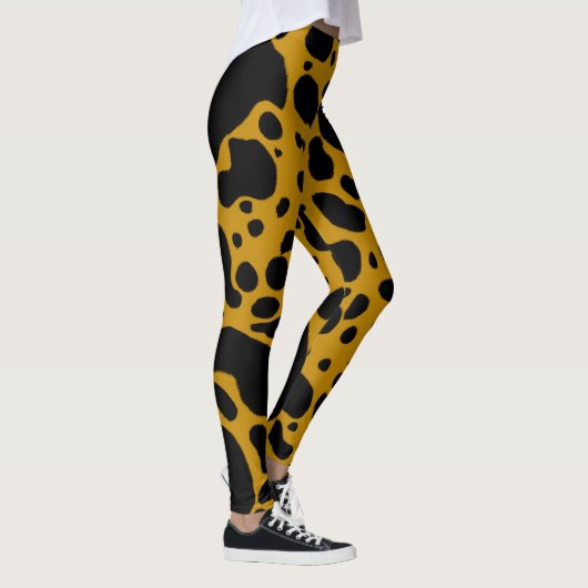 Gelbes Gift-Dart-Frosch Leggings (Rechts)