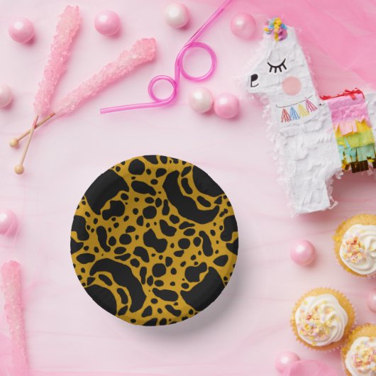 Gelbes Gift-Dart-Frosch Pappteller (Party)