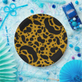 Gelbes Gift-Dart-Frosch Pappteller (Party)