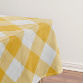 Gelbes Gingham-Kariertes Prüfmuster Tischdecke (Beispiel)