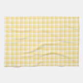 Gelbes Gingham-Karo-Muster Küchentuch (Horizontal)