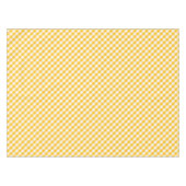 Gelbes Gingham-Karo-Muster Tischdecke (Vorderseite (Horizontal))
