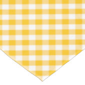 Gelbes Gingham-Karo-Muster Tischdecke (Schrägansicht)